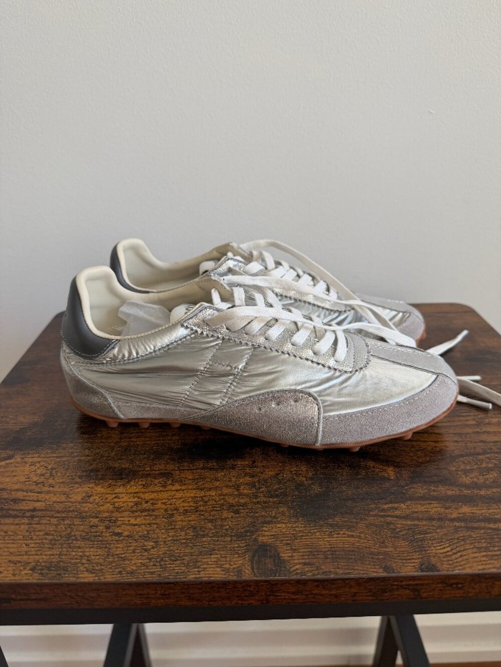 Matte - silver and grey sneakers
